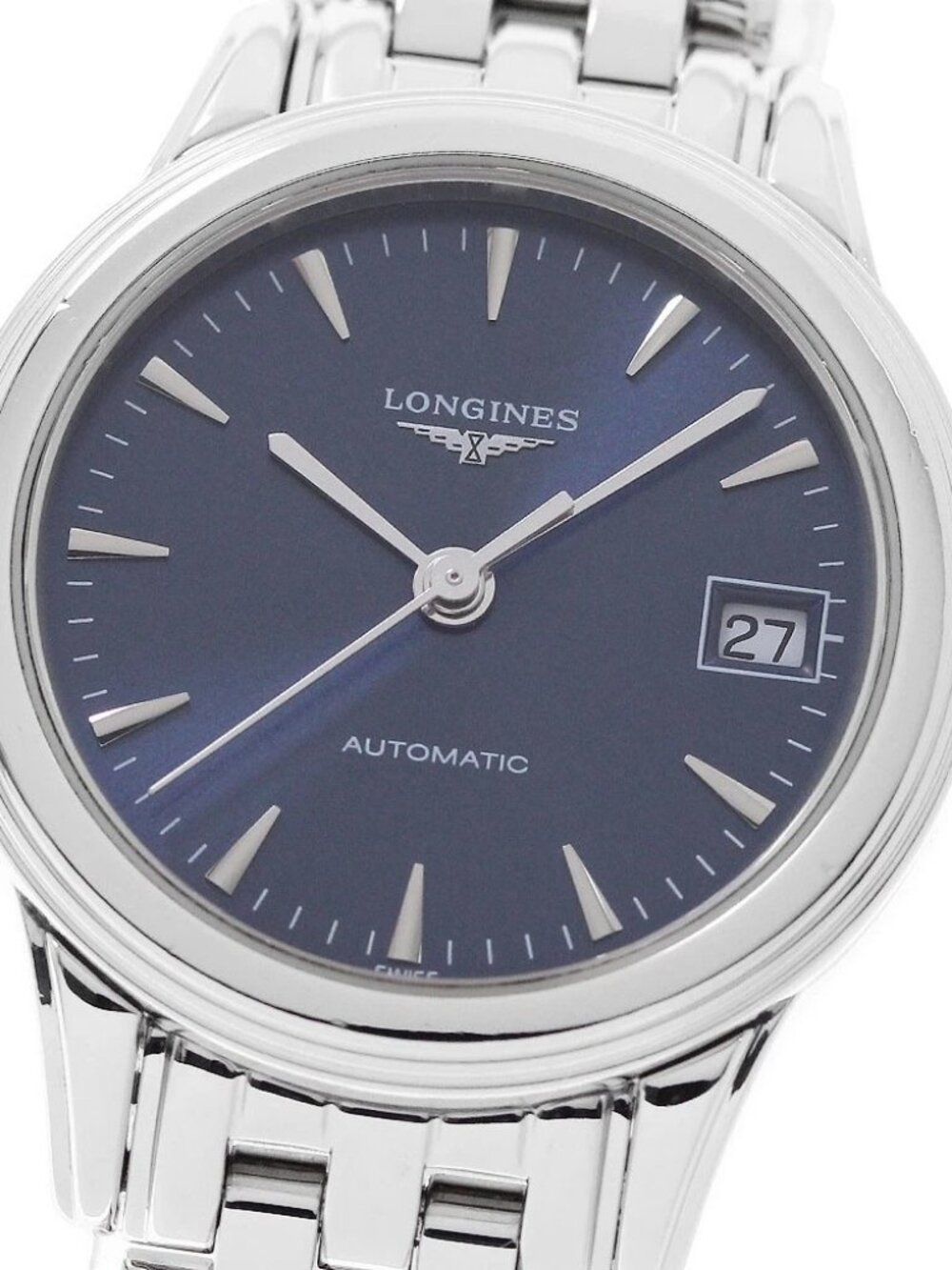 LONGINES Flagship L4.274.4 Date Navy Dial Automatic Ladies Watch_948772